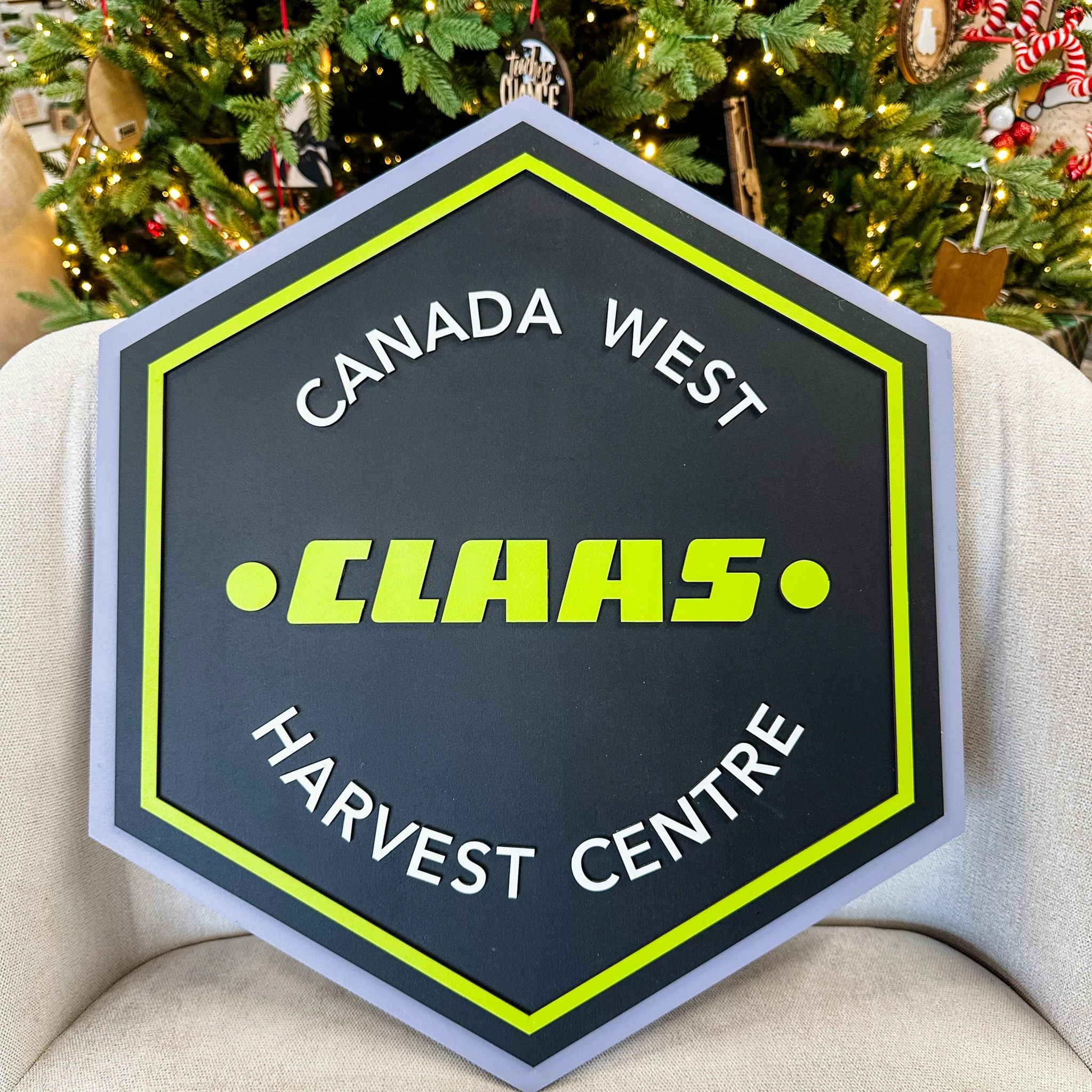 Custom Shaped Wood Logo Sign - Image 8