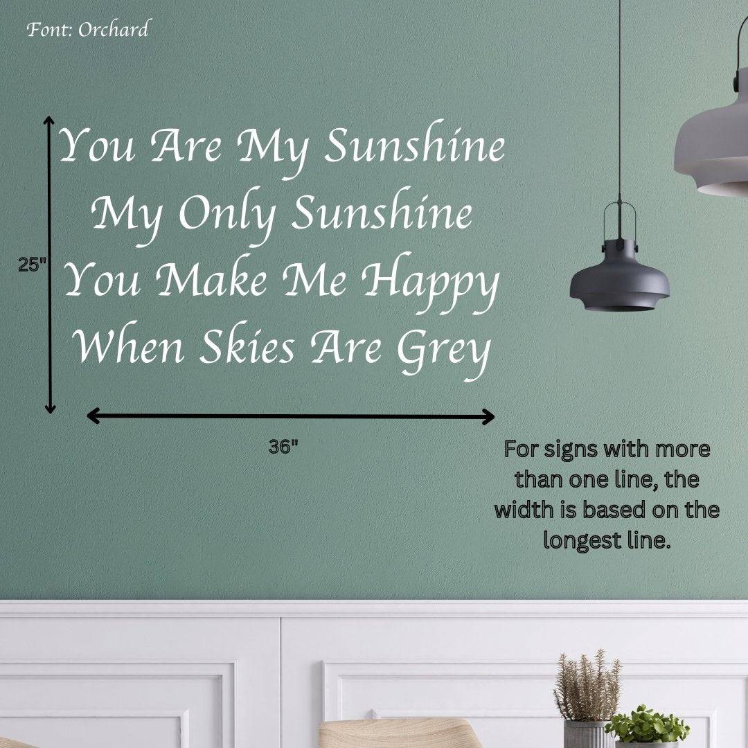 Custom Floating Wood Word Art Sign - Image 7