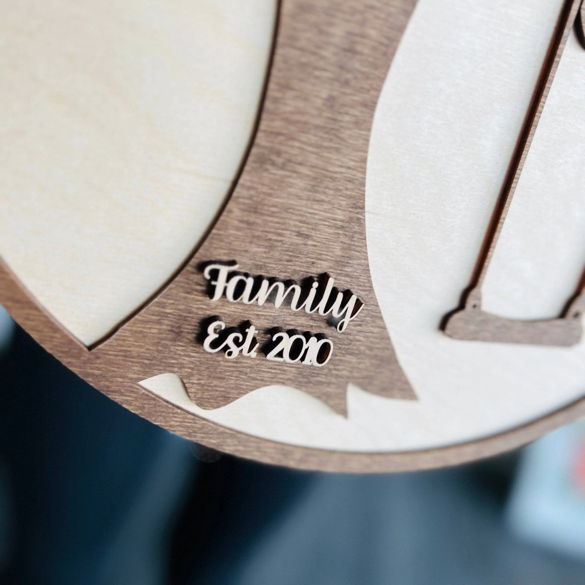 The Family Swing Wood Name Sign - Image 3