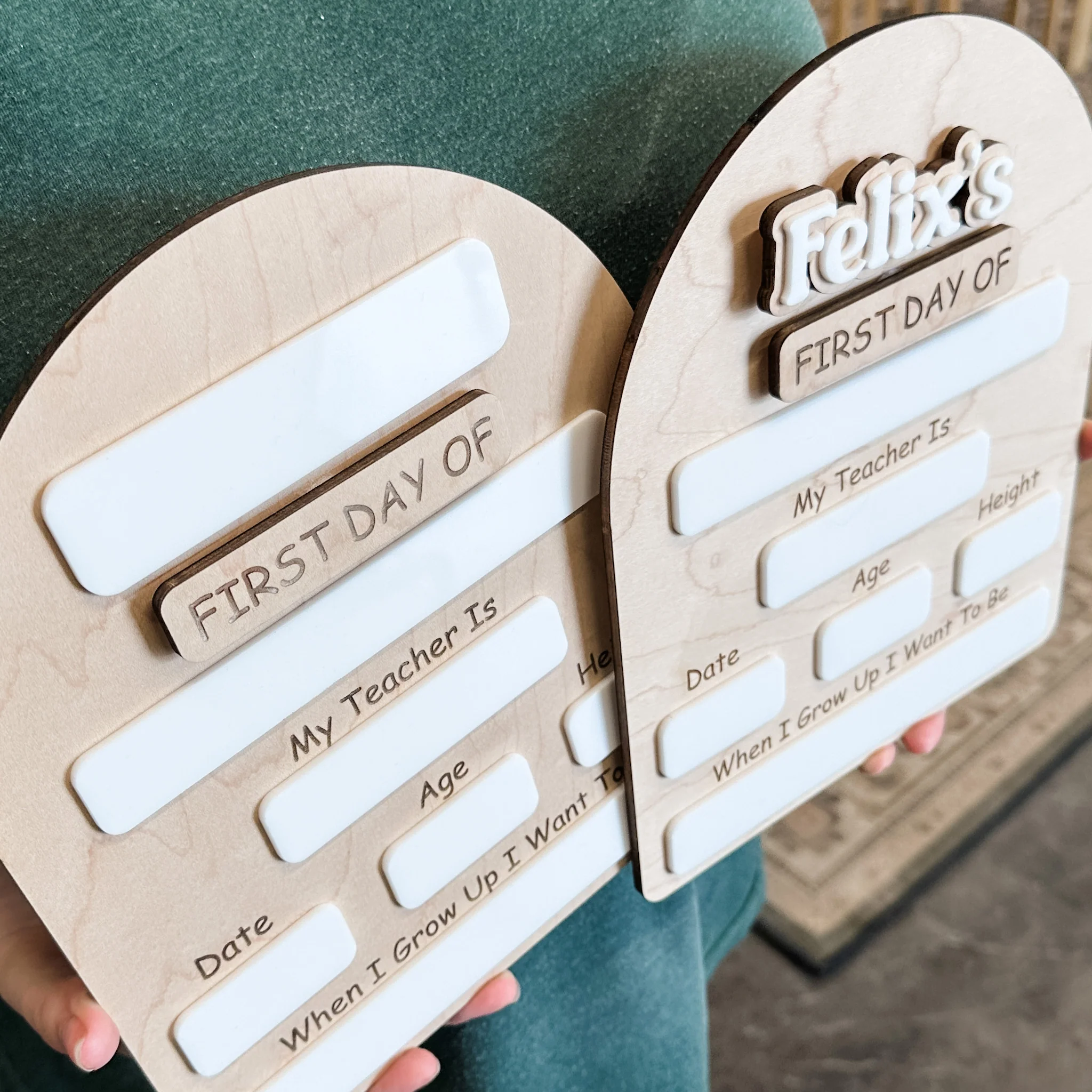 First & Last Day of School • Reversible Wood Arch Mini Sign • For Back to School & Year-End Memories - Image 11