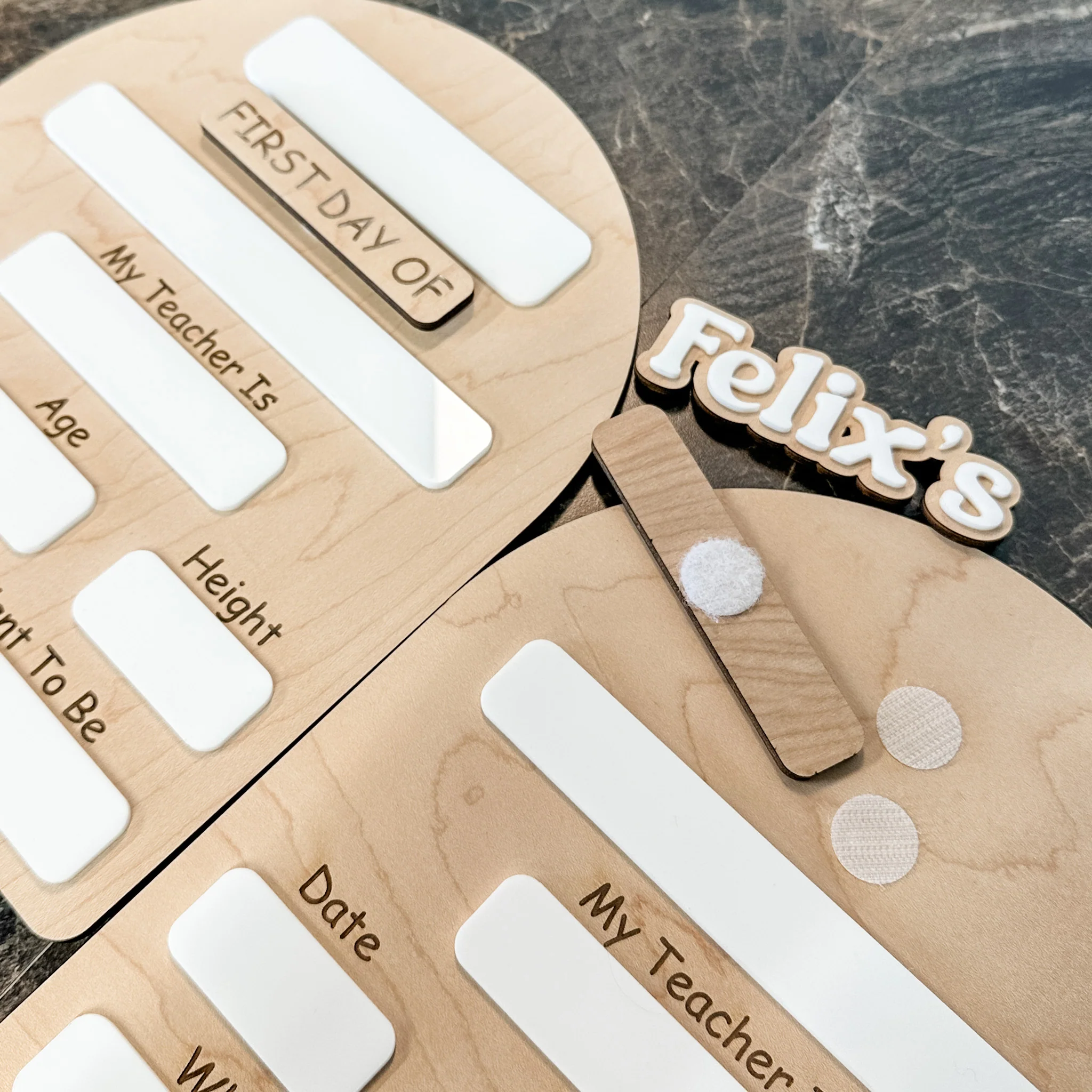 First & Last Day of School • Reversible Wood Arch Mini Sign • For Back to School & Year-End Memories - Image 8