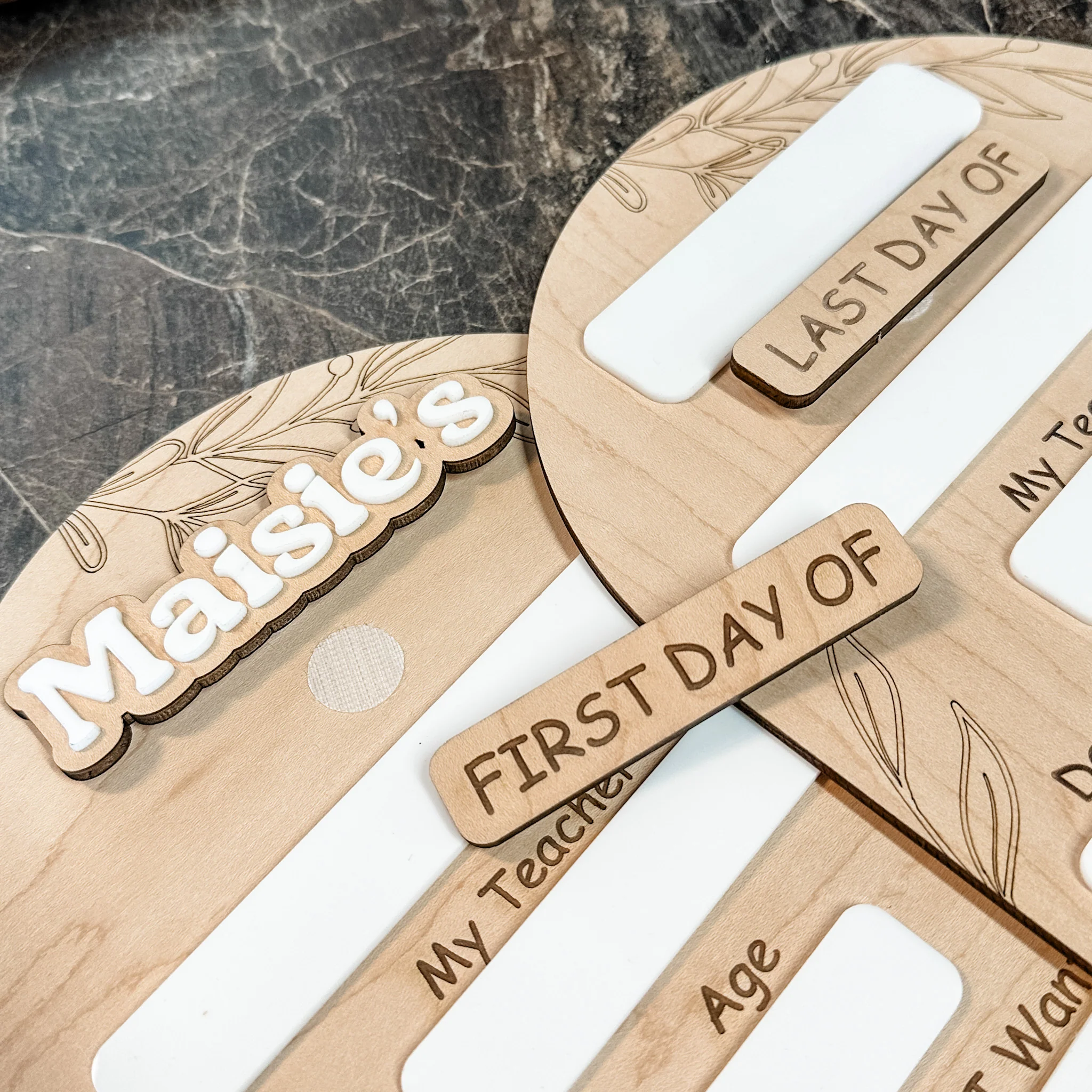 First & Last Day of School • Reversible Wood Arch Mini Sign • For Back to School & Year-End Memories - Image 9