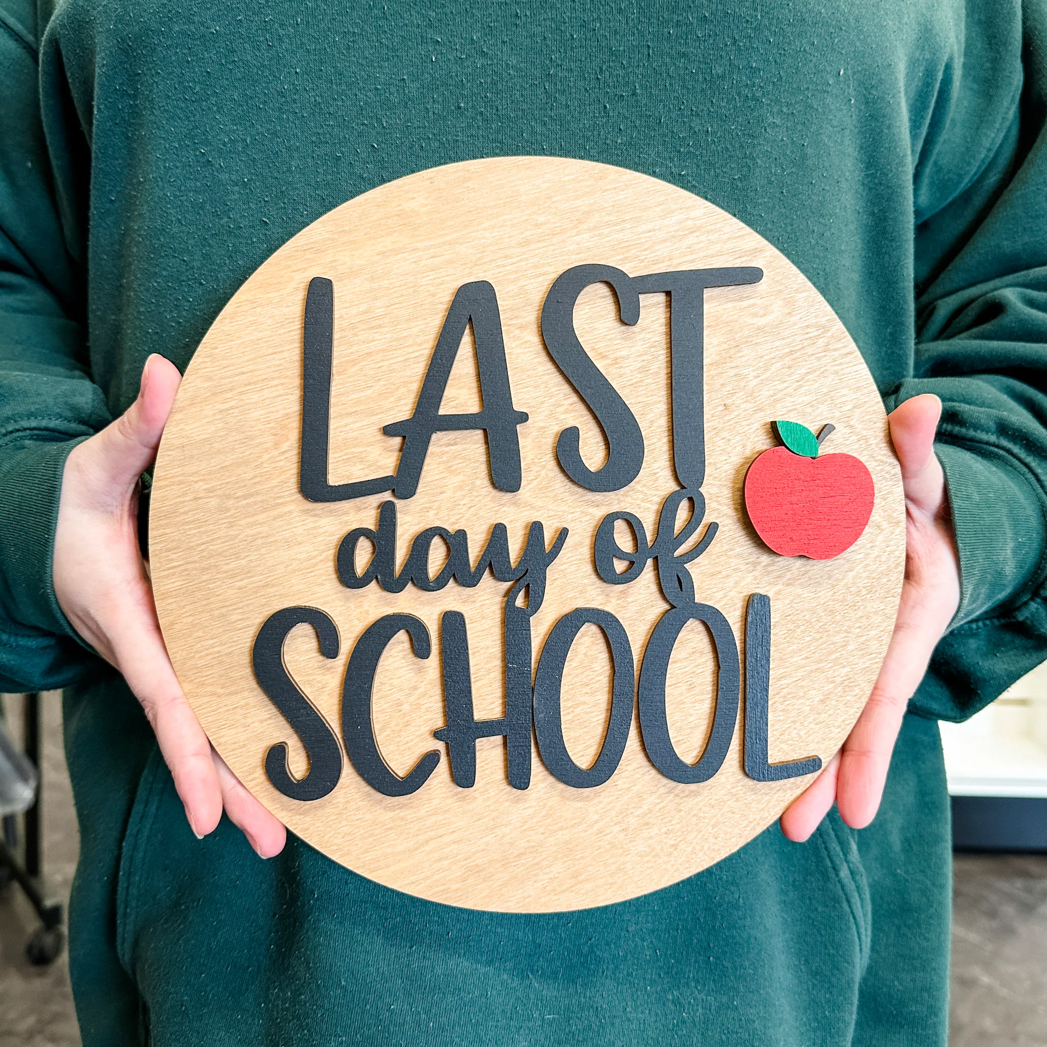 First & Last Day of School • Reversible Wooden Mini Sign • For Back to School & Year-End Memories - Image 3