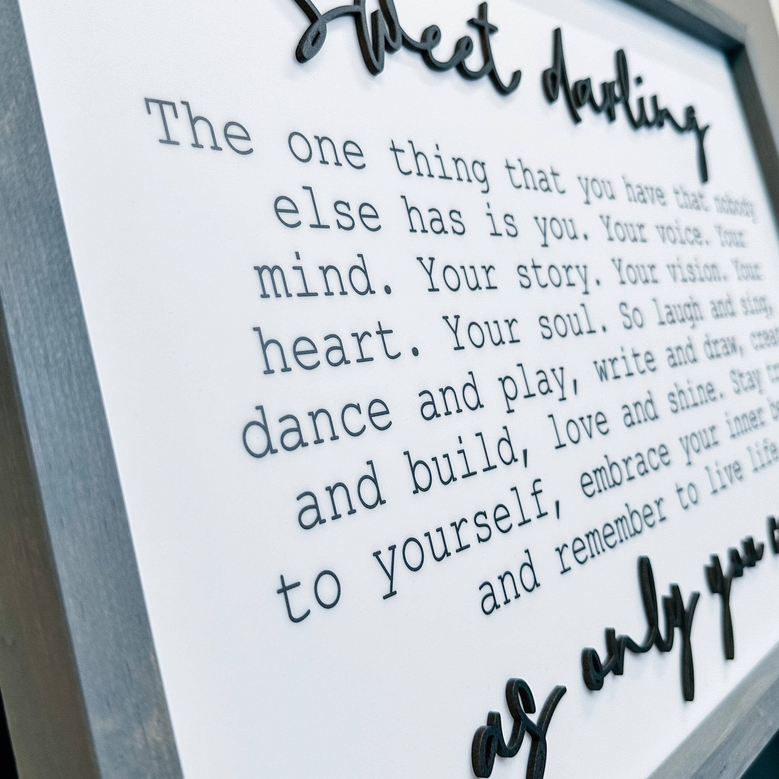 Framed Quote Signs - Image 20