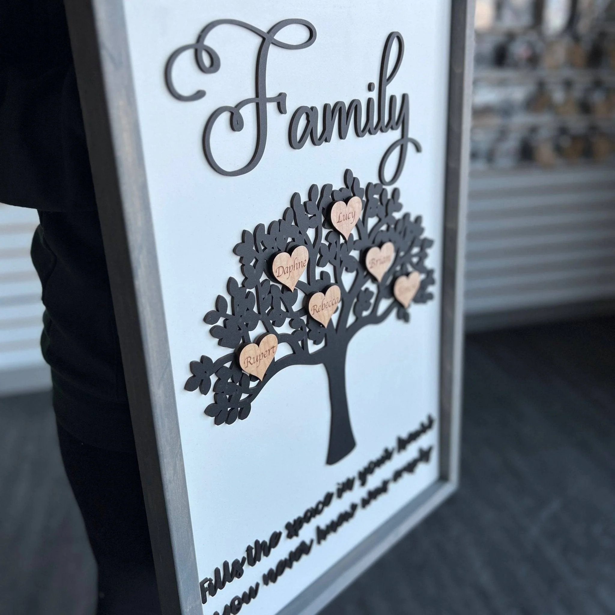 Personalized Family Tree Framed Sign - Image 3