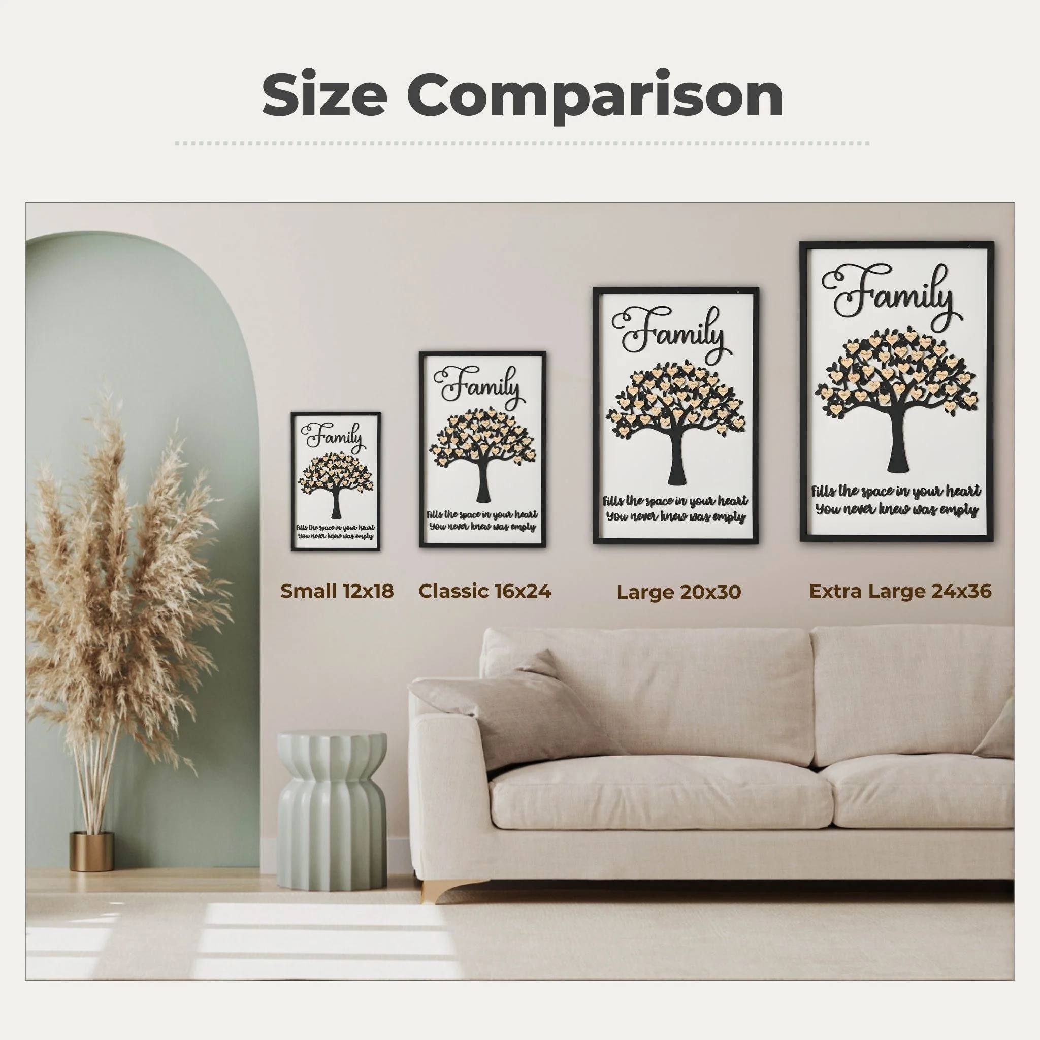 Personalized Family Tree Framed Sign - Image 6