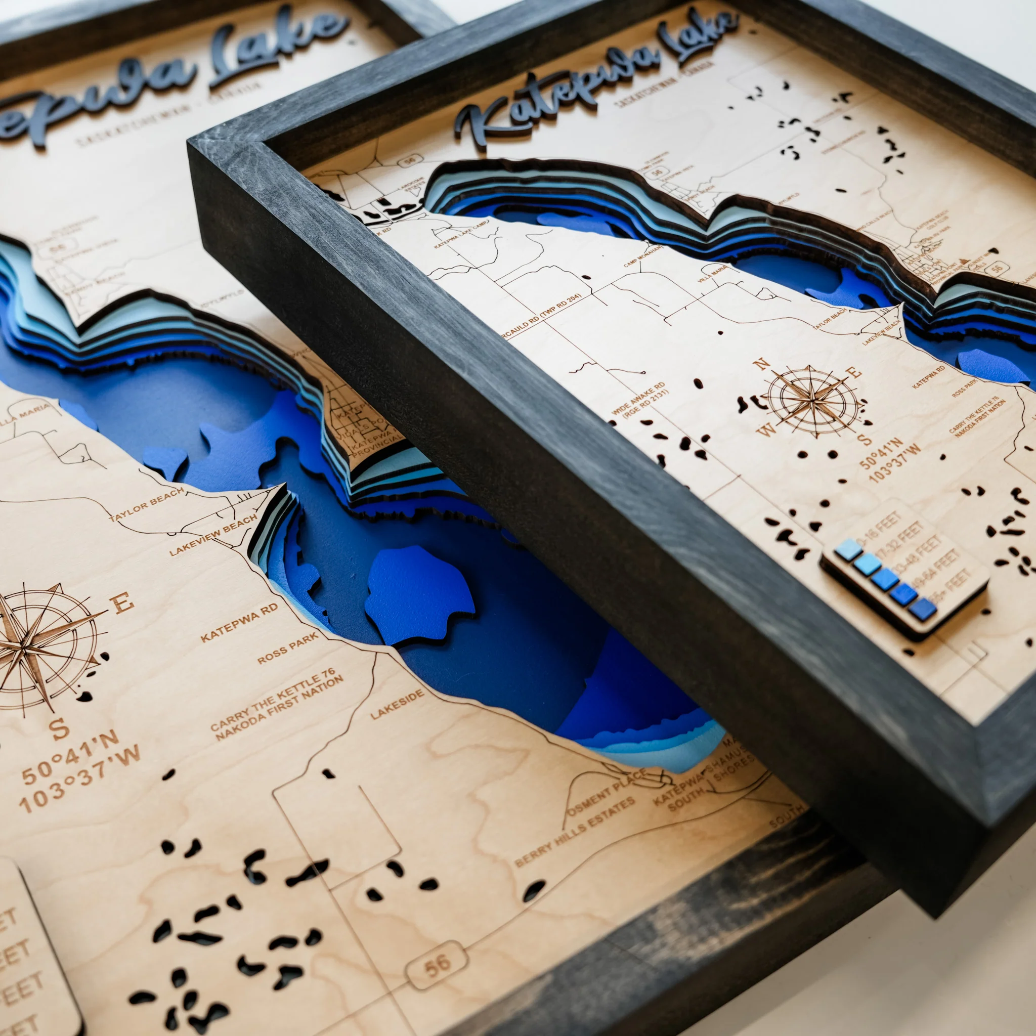 Katepwa Lake 3D Wood Map - Image 10