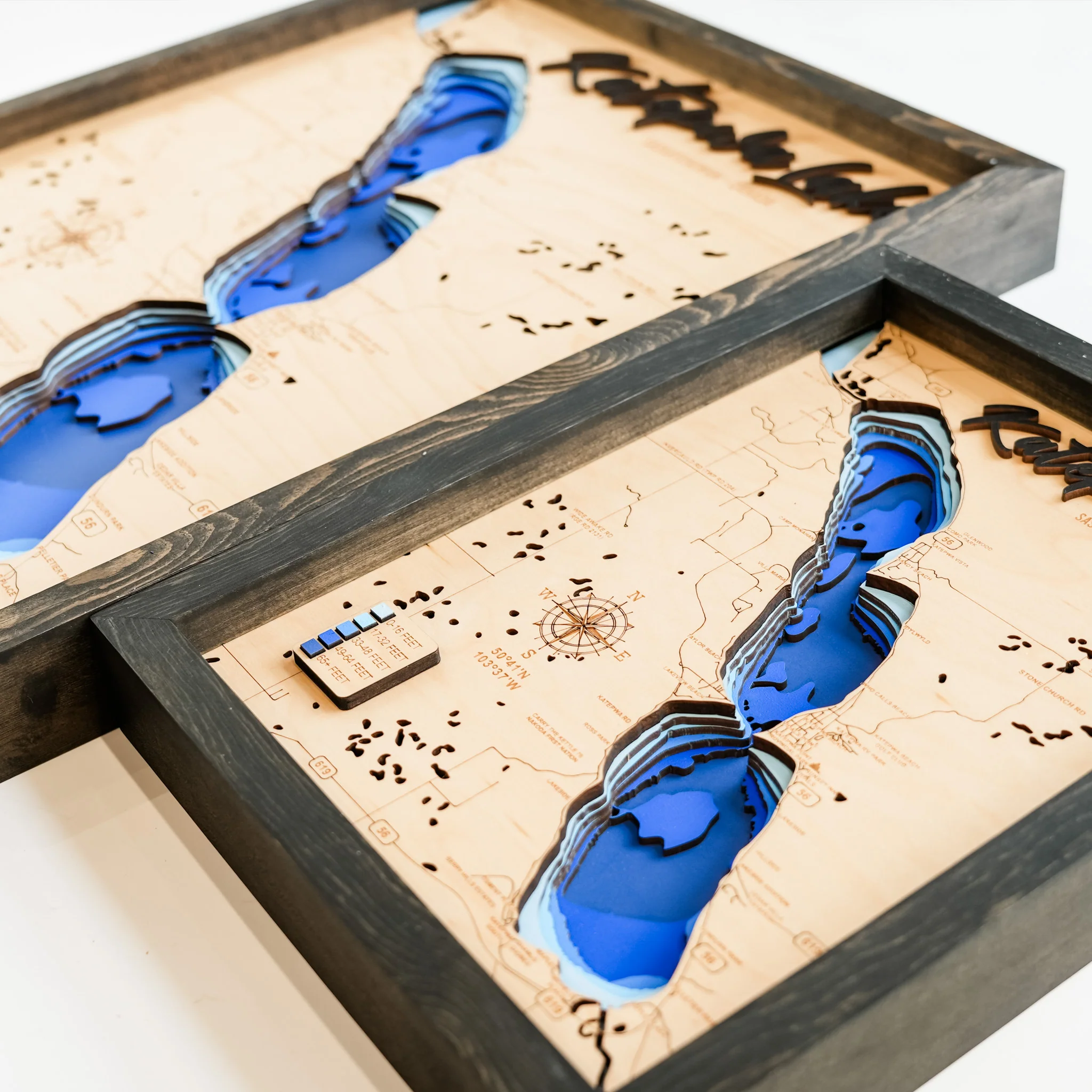 Katepwa Lake 3D Wood Map - Image 9