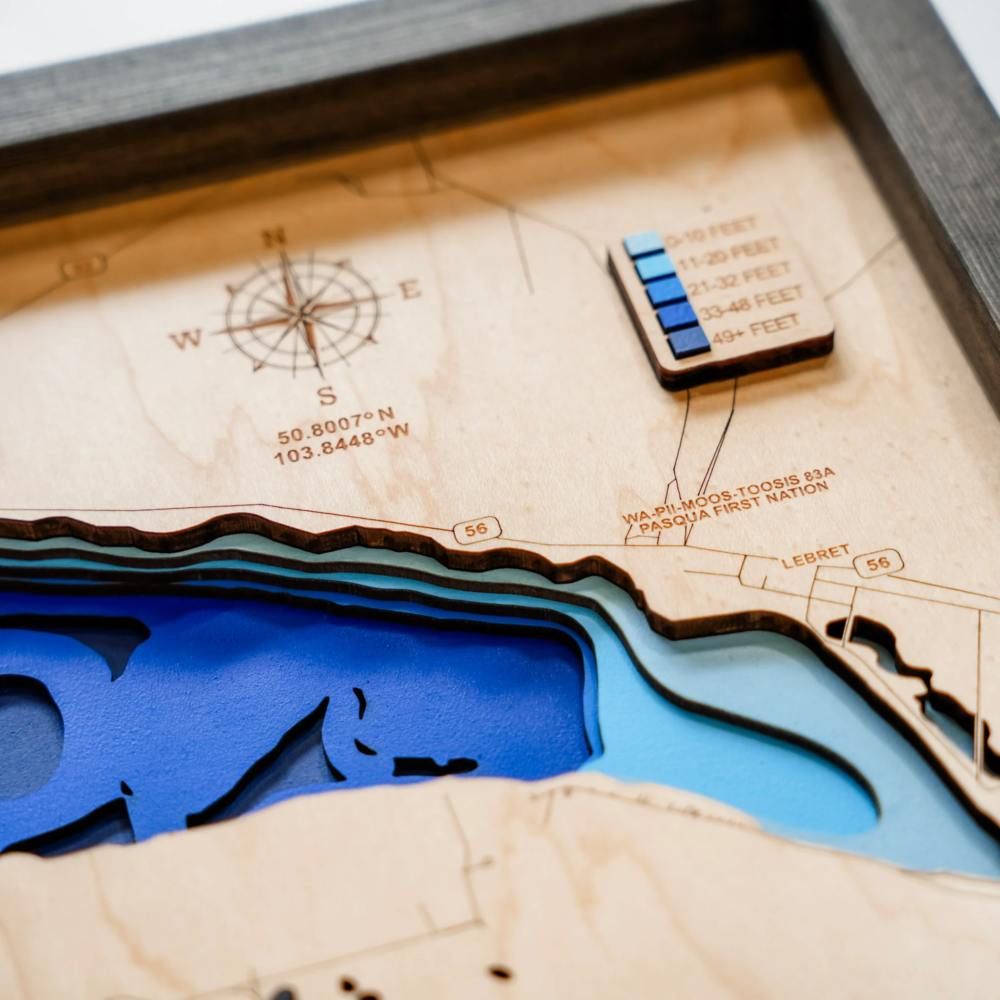 Mission Lake 3D Wood Map - Image 3