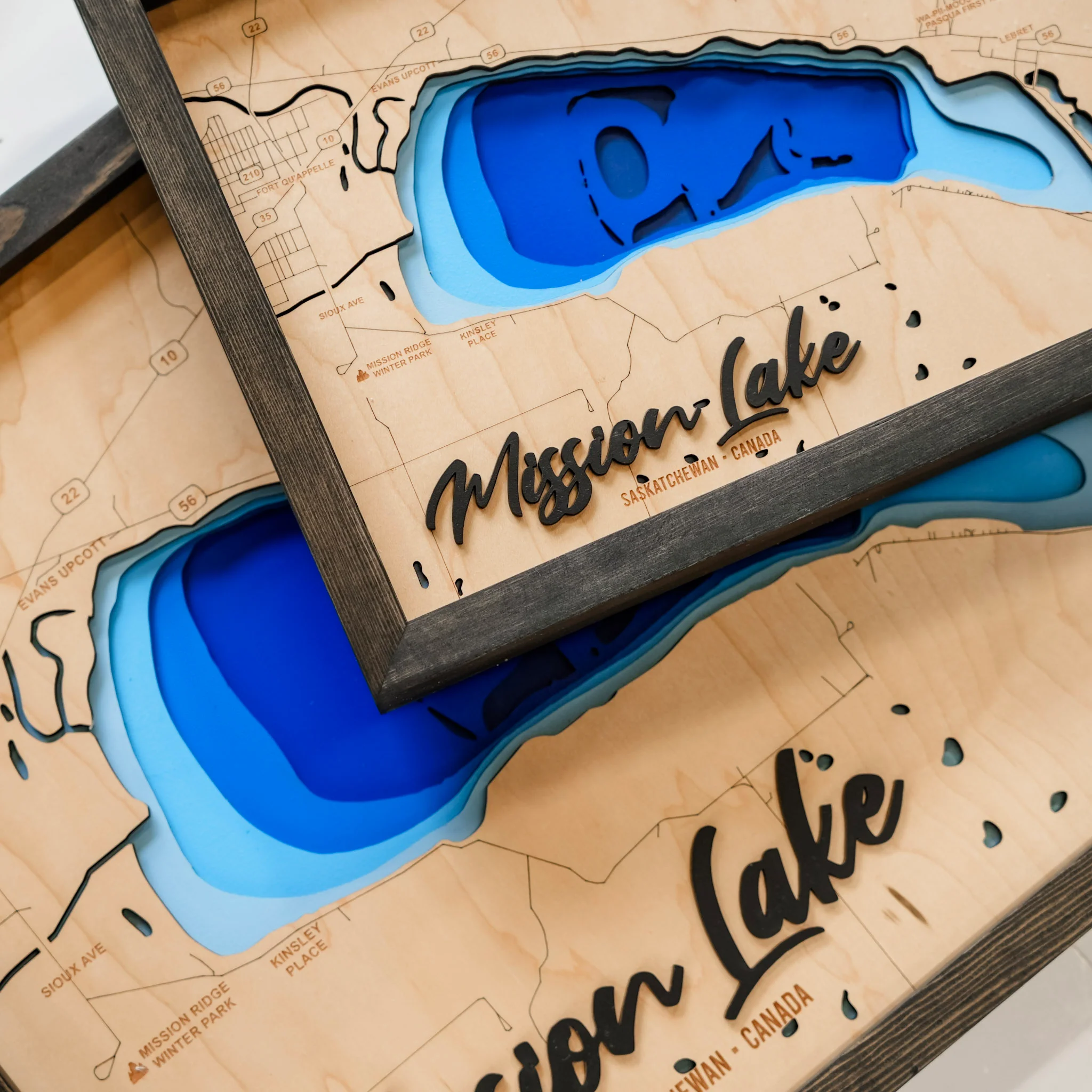 Mission Lake 3D Wood Map - Image 7