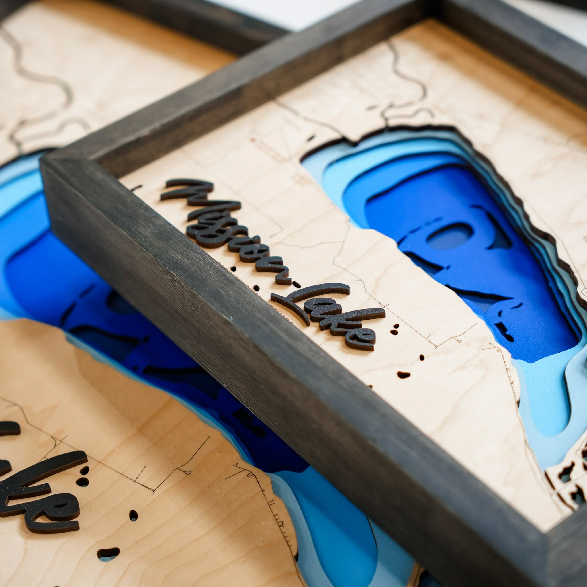 Mission Lake 3D Wood Map - Image 9