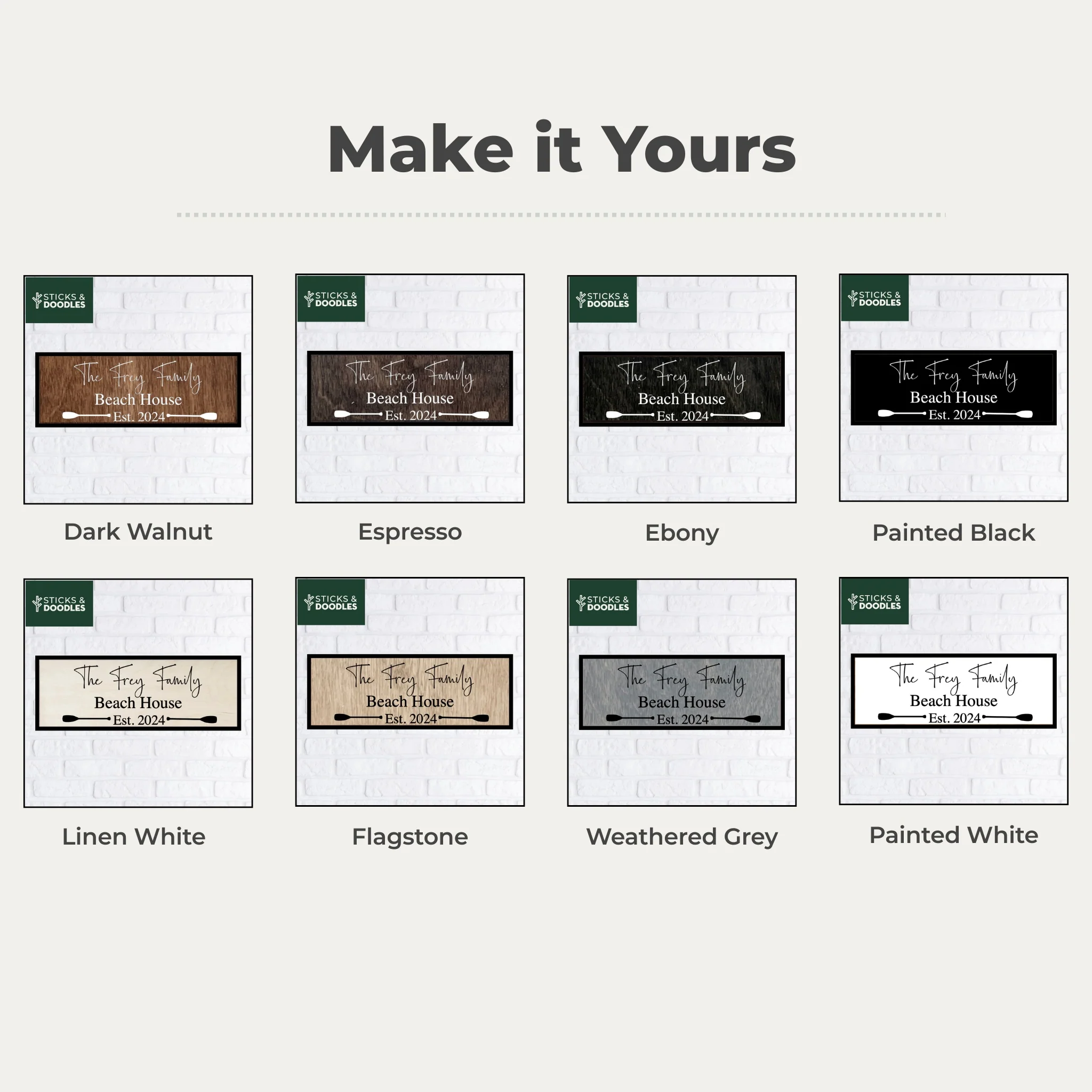 The Lake House Wood Sign - Image 4