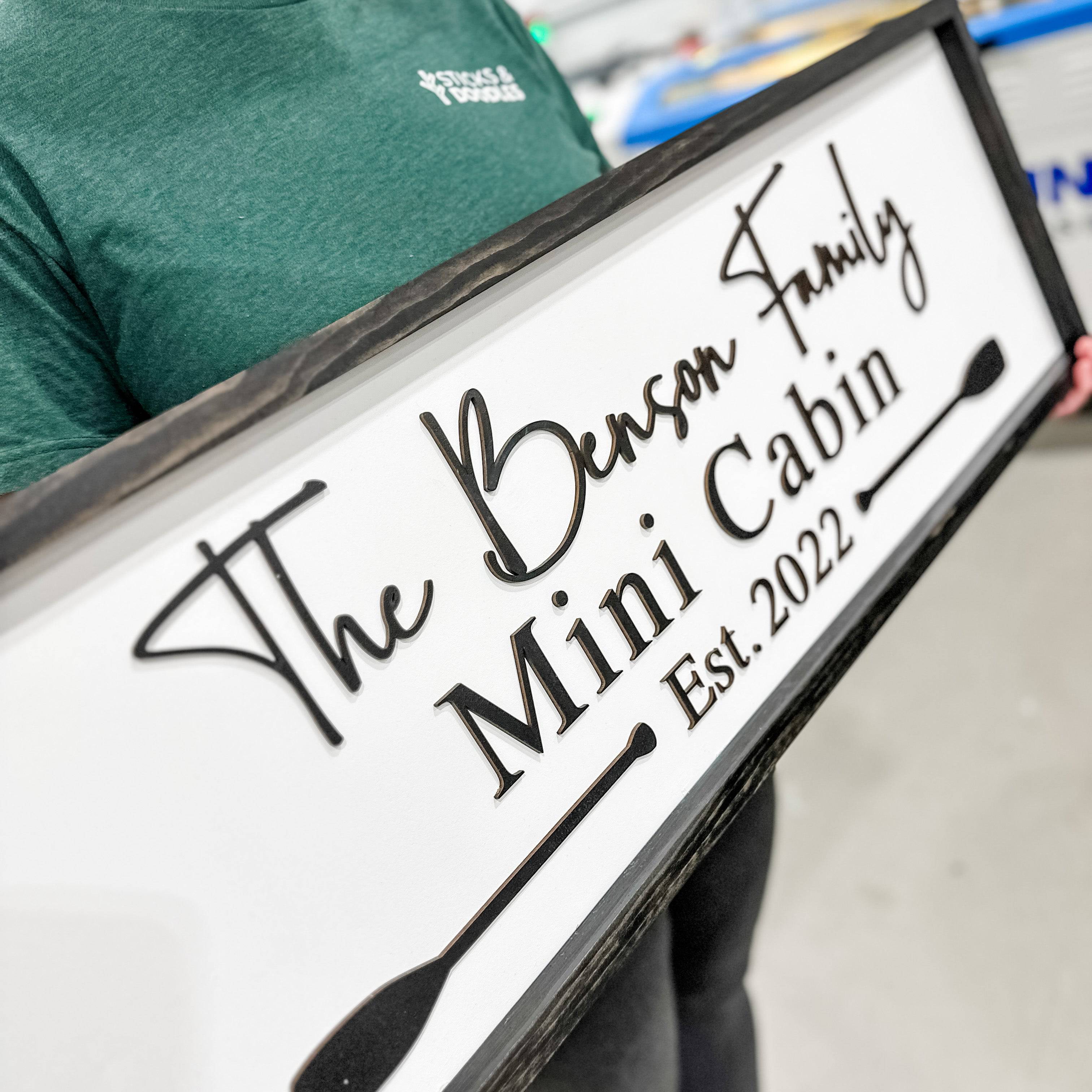 The Lake House Wood Sign - Image 6