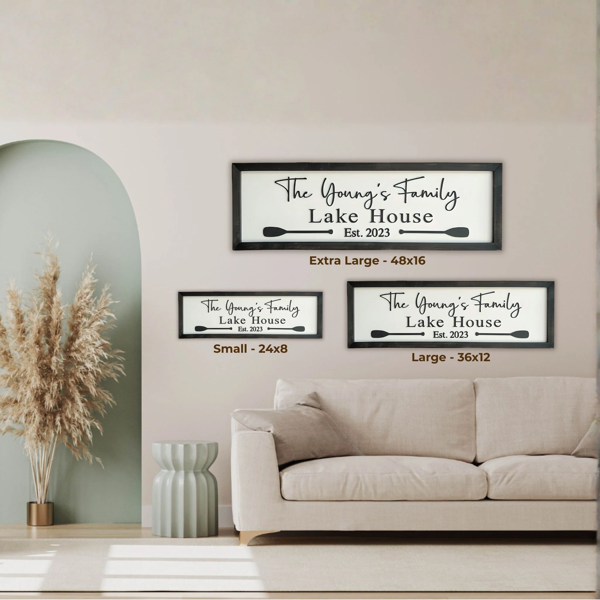 The Lake House Wood Sign - Image 7