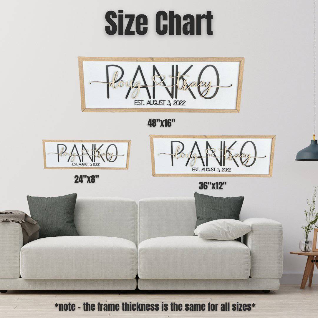 The Multilayer Framed Family Name Sign - Image 7