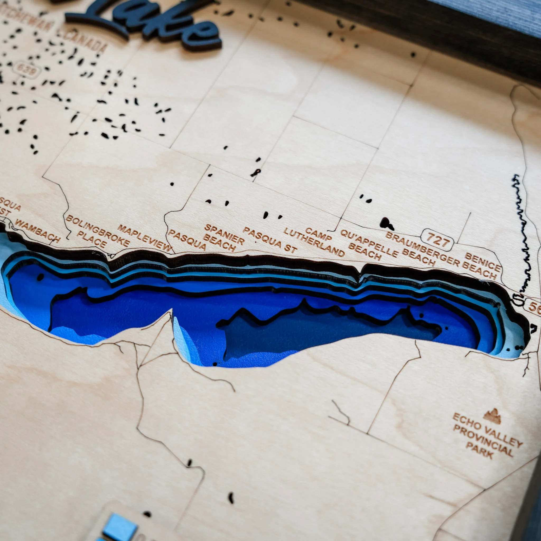 Pasqua Lake 3D Wood Map - Image 3