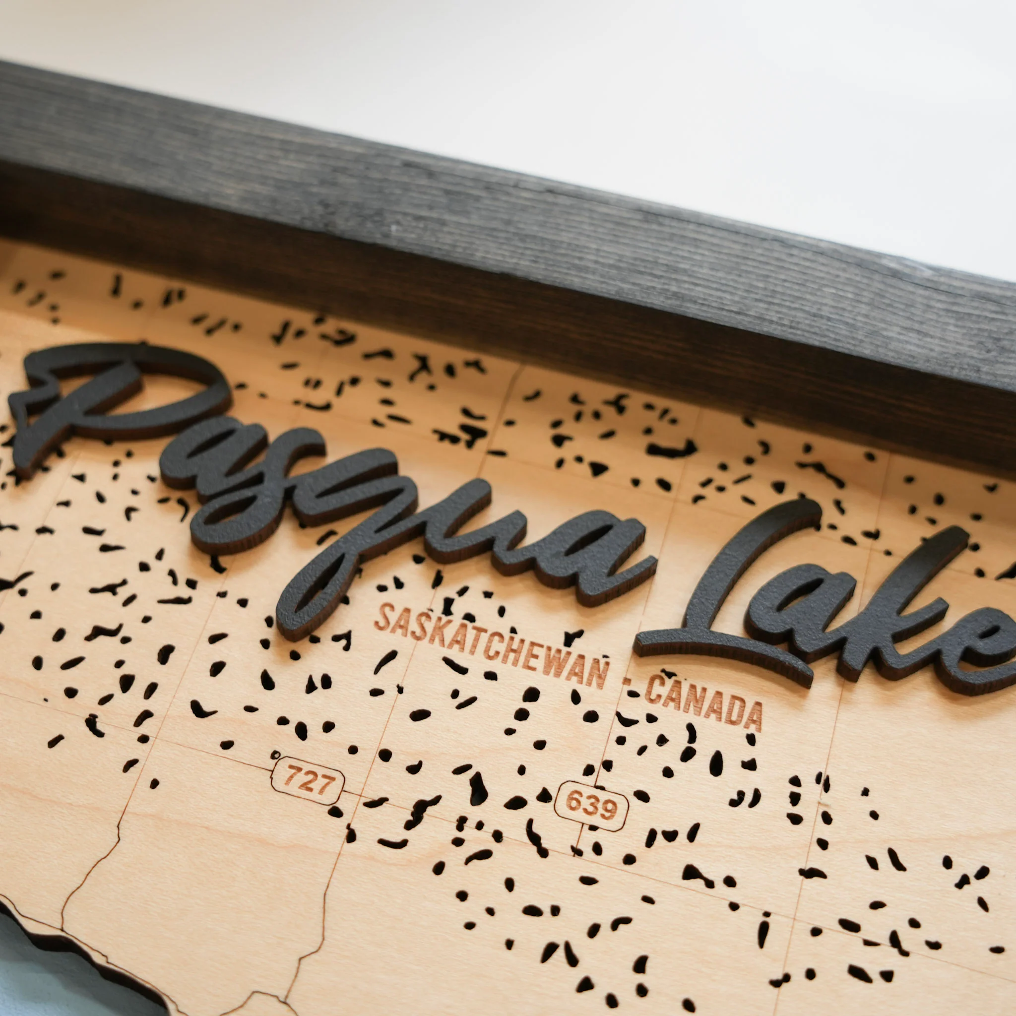 Pasqua Lake 3D Wood Map - Image 8