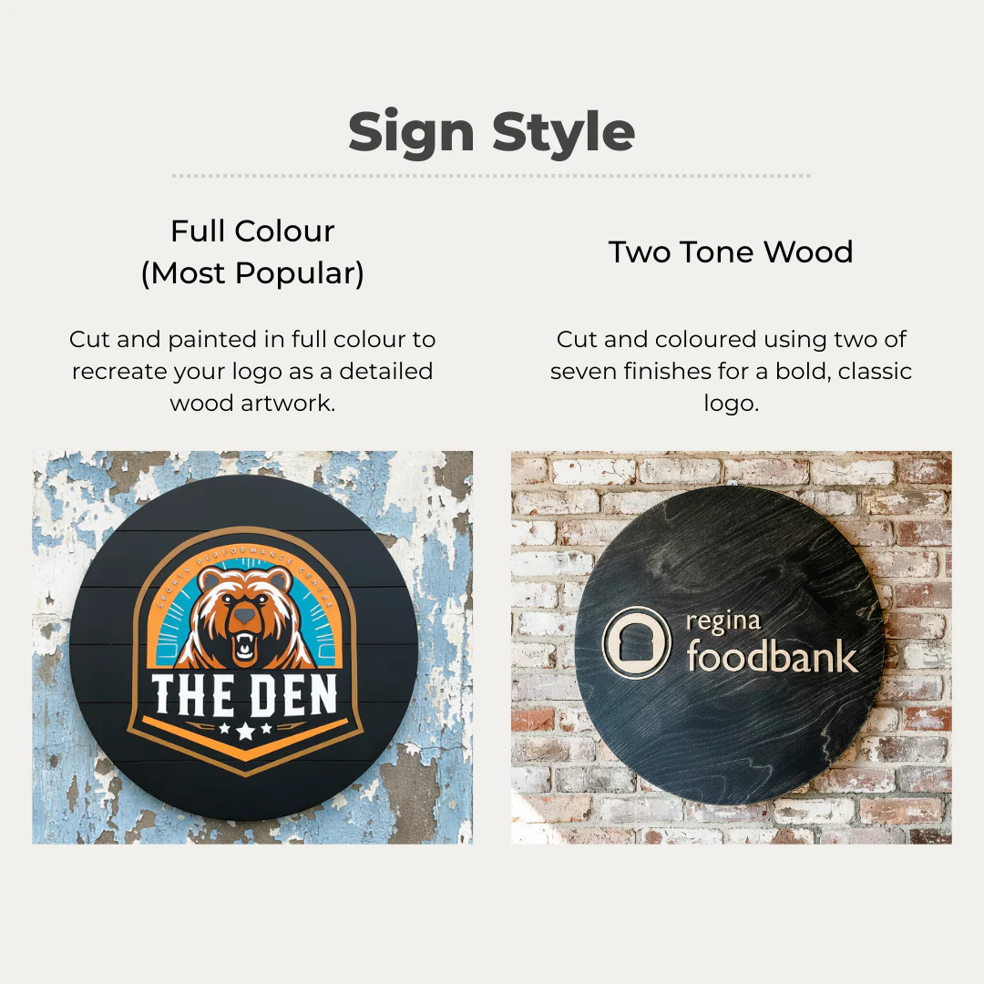 Custom Round Logo Sign - Image 12