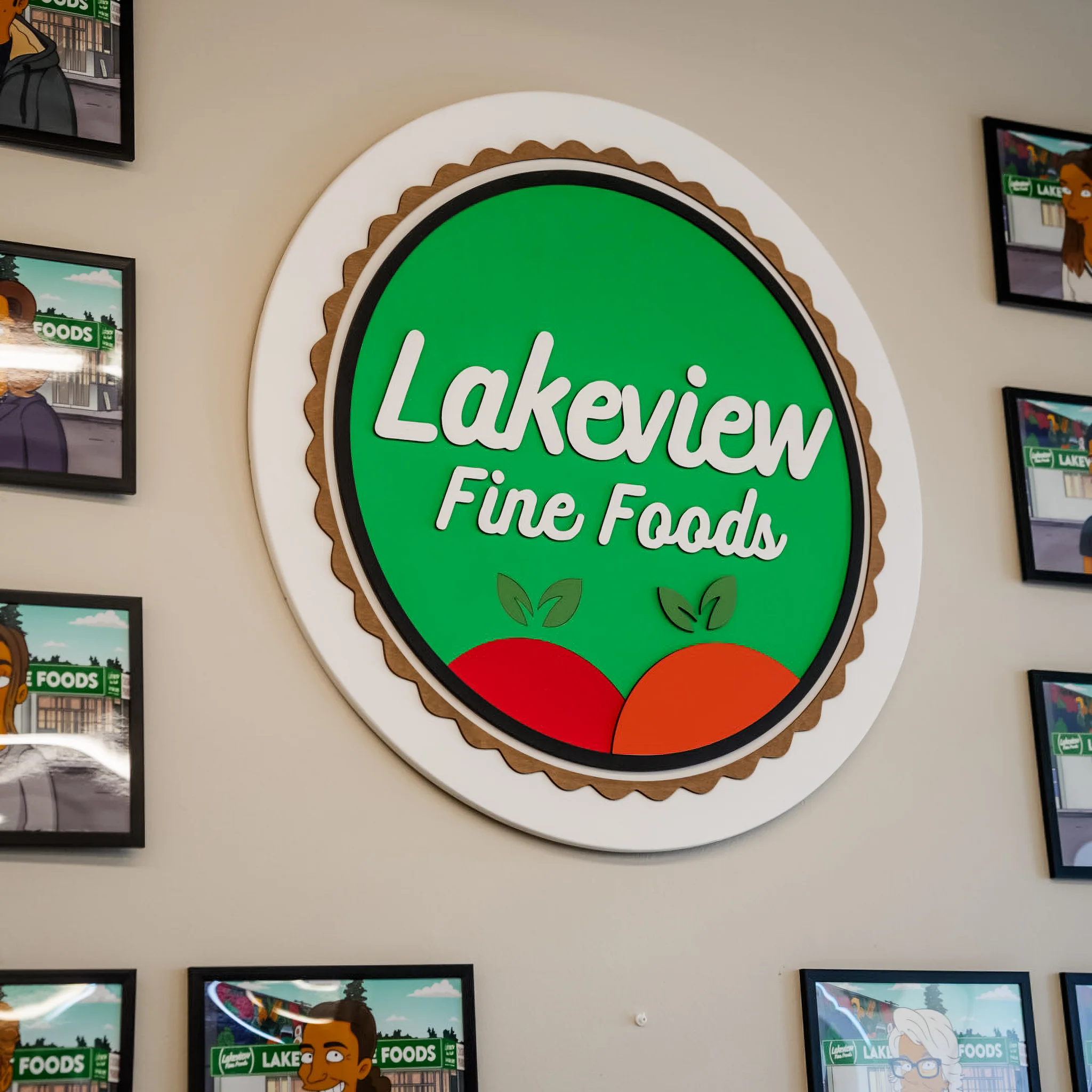 Custom Round Logo Sign - Image 3