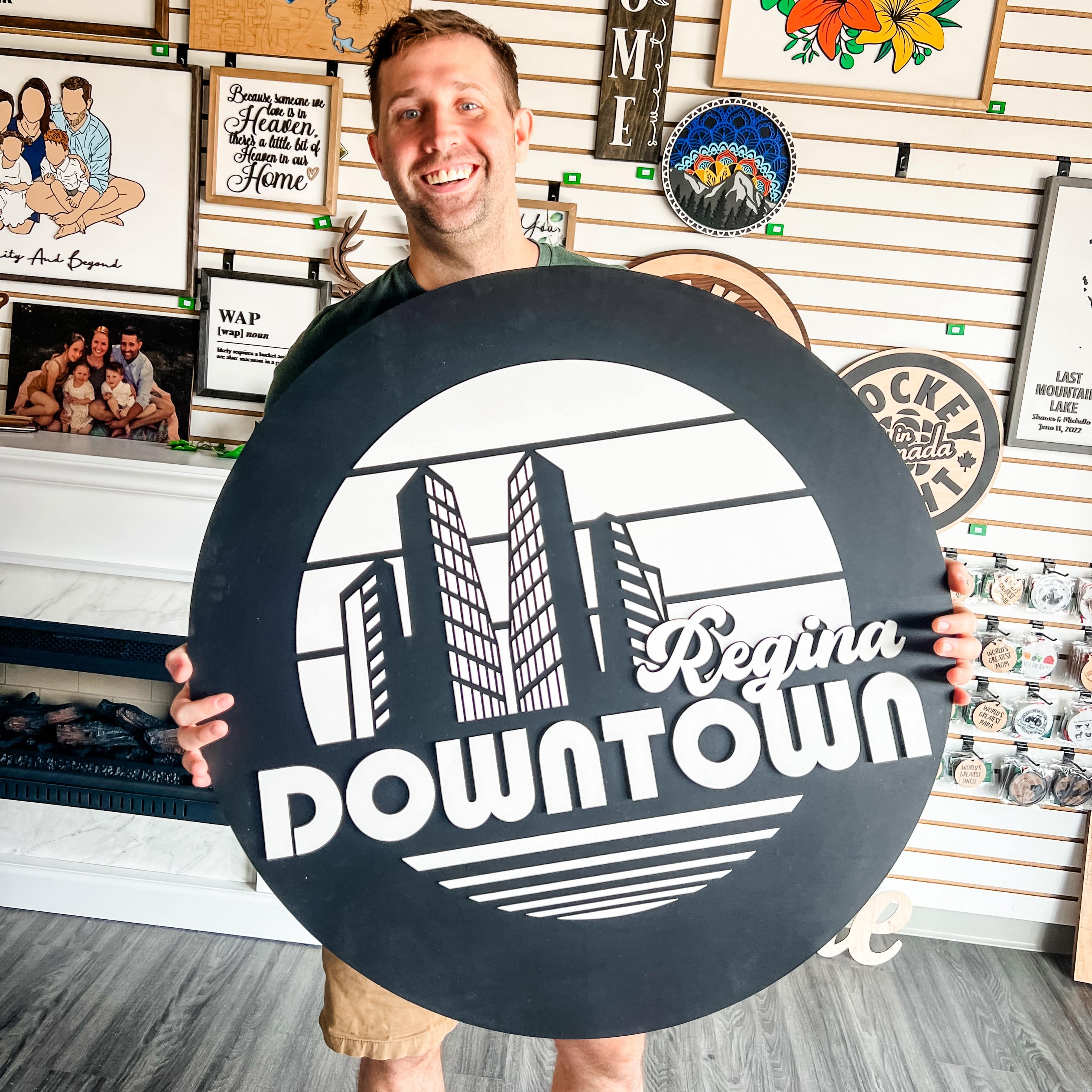 Custom Round Logo Sign - Image 8