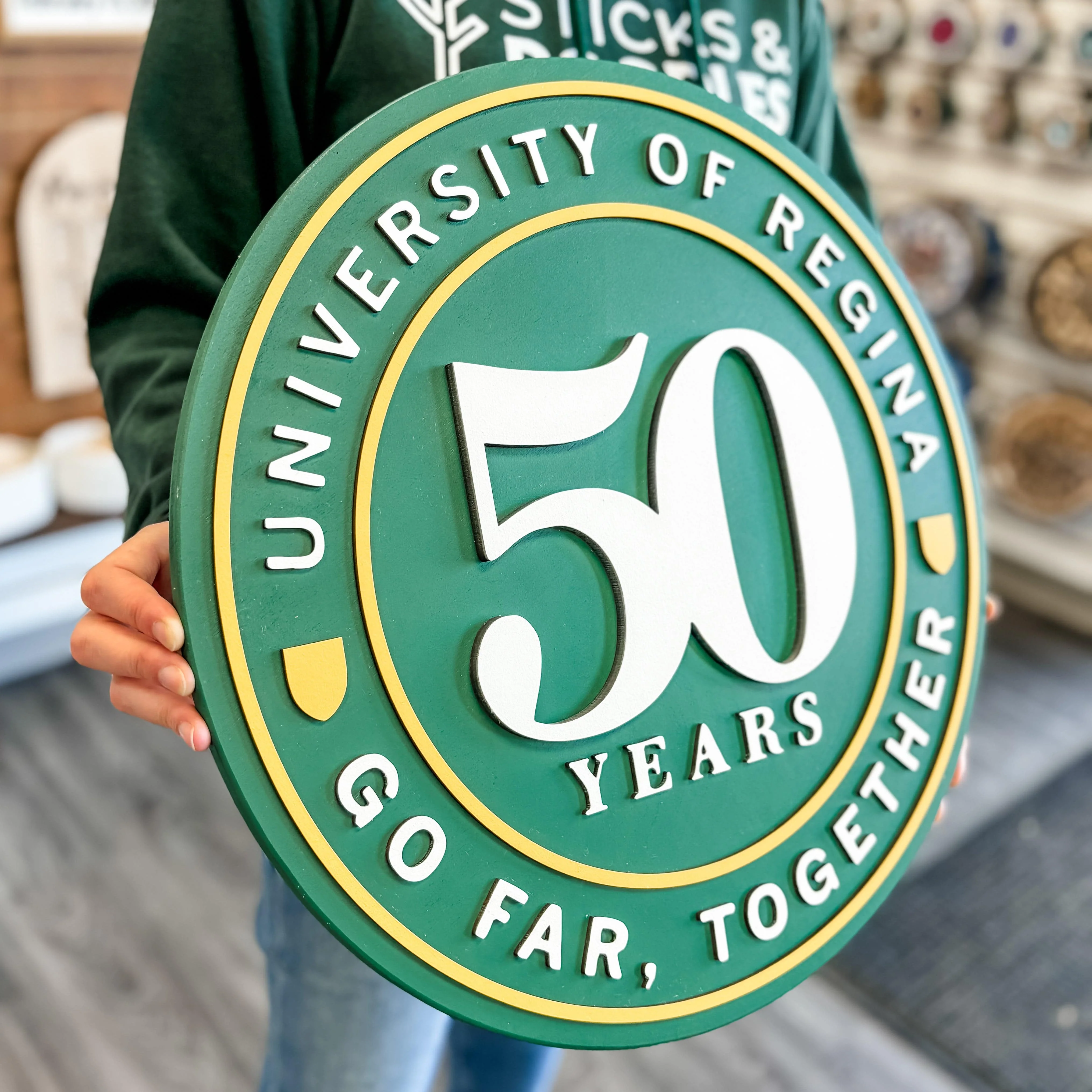 Custom Round Logo Sign - Image 9