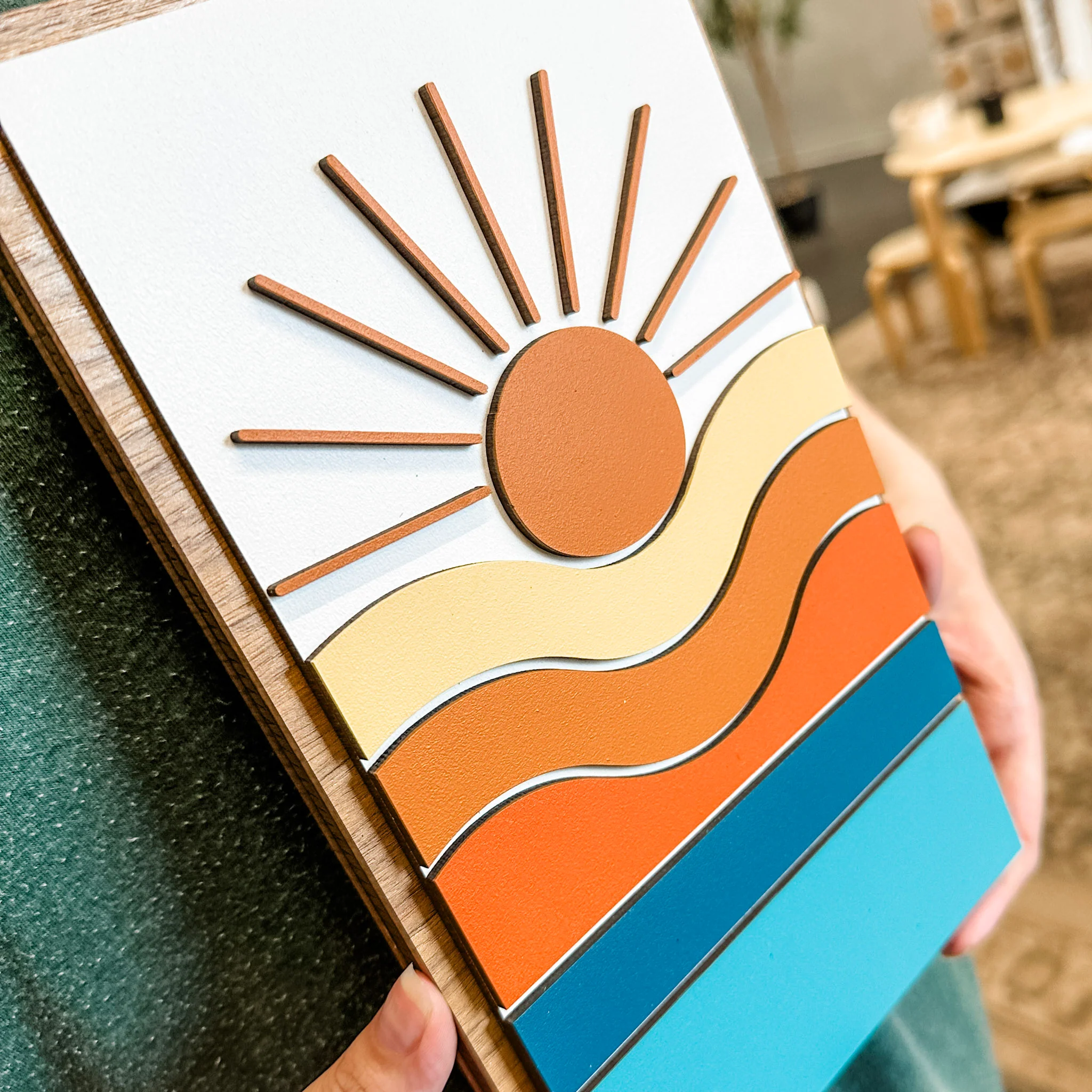 Sunset at the Lake Plaque - Image 3