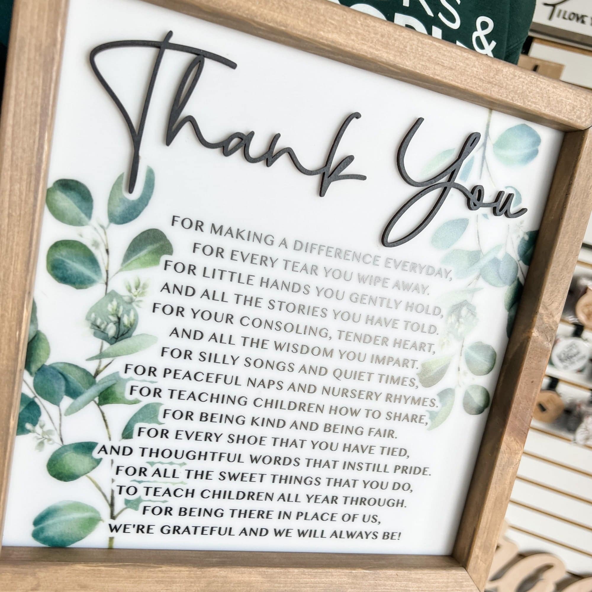 Framed Quote Signs - Image 26