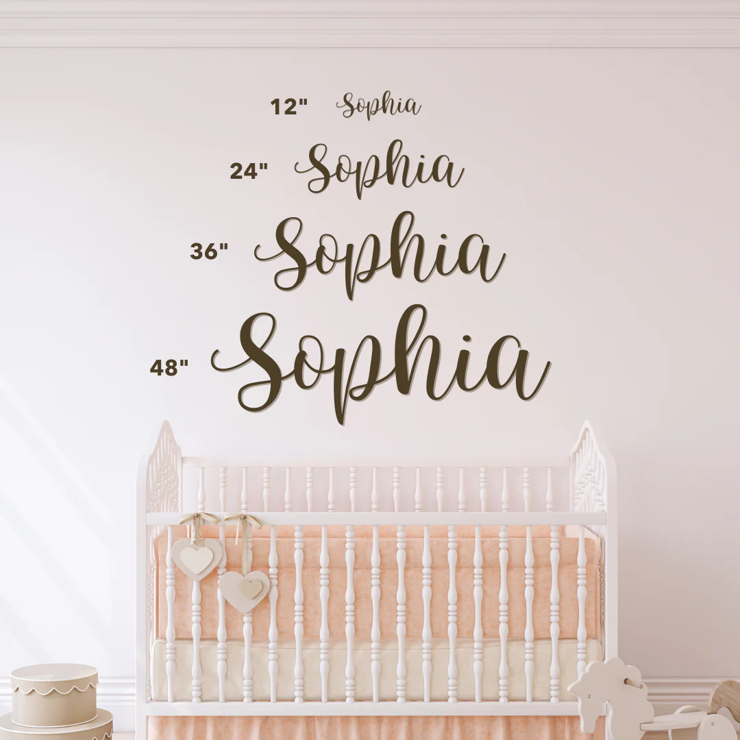 Floating Wood Nursery Name Sign for Kids’ Rooms - Image 5