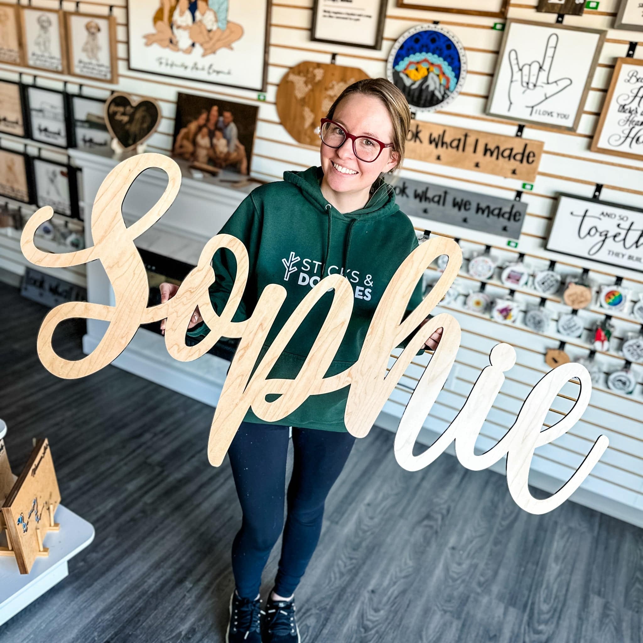 Floating Wood Nursery Name Sign for Kids’ Rooms - Image 6