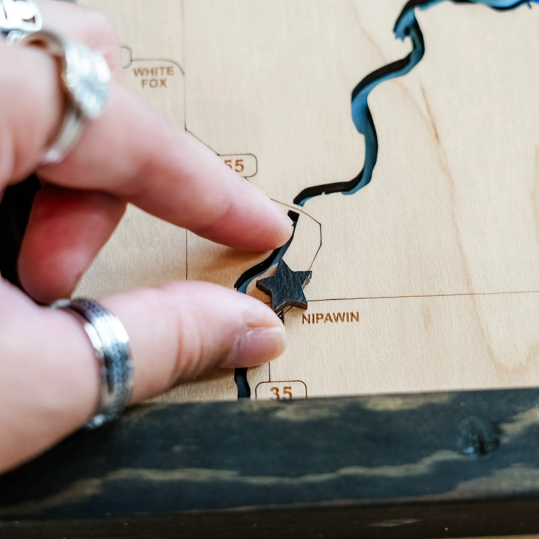 Tobin Lake 3D Wood Map - Image 3