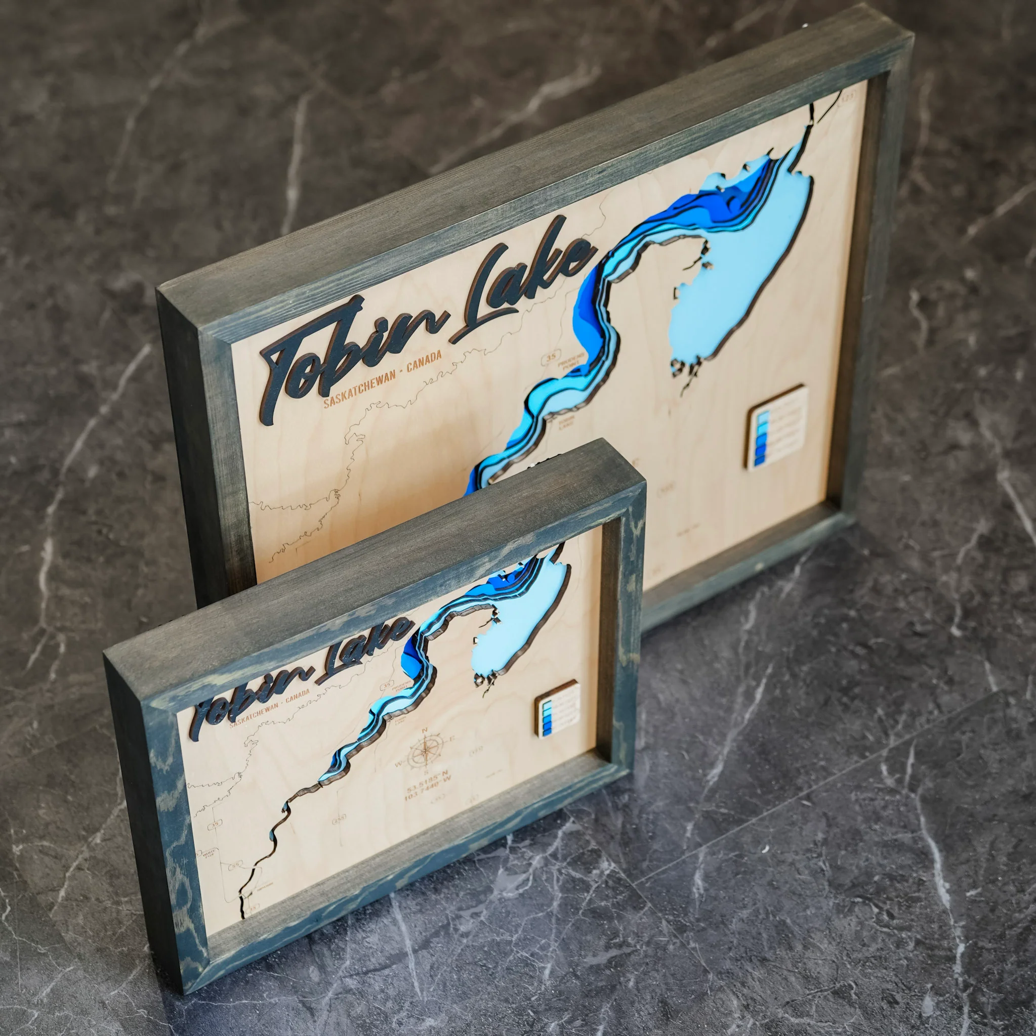 Tobin Lake 3D Wood Map - Image 9